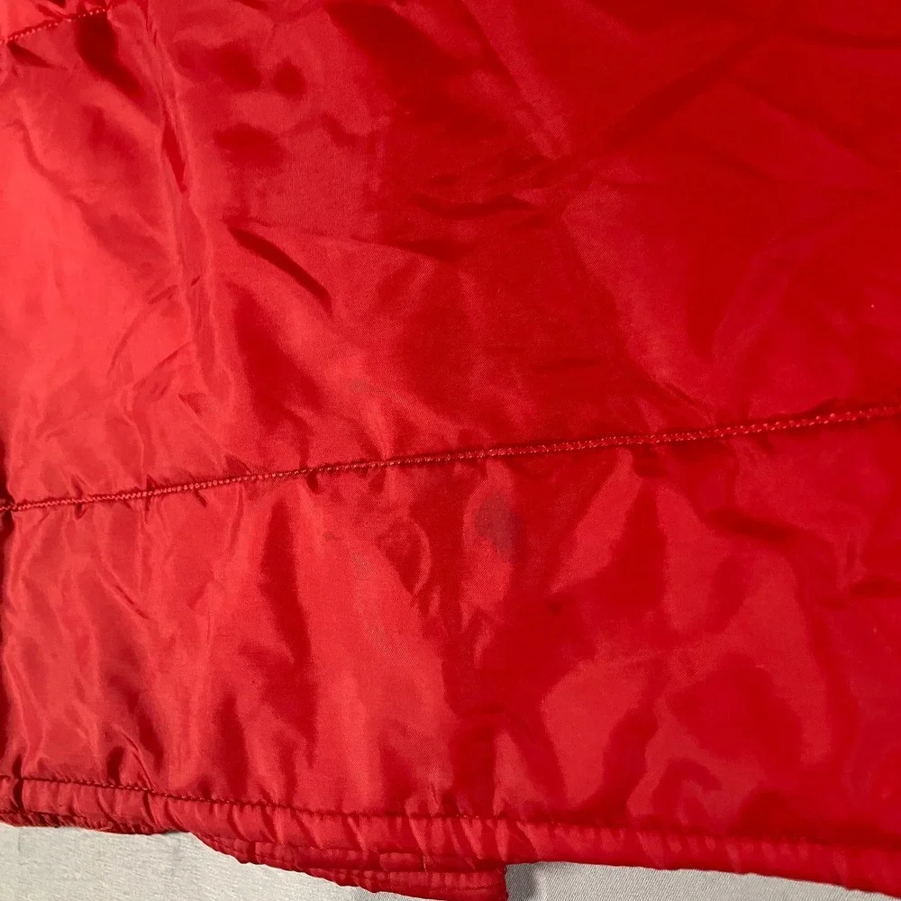 Holloway Mastercraft Tires Vest Men's‎ Extra Large Red Insulated Snap Front